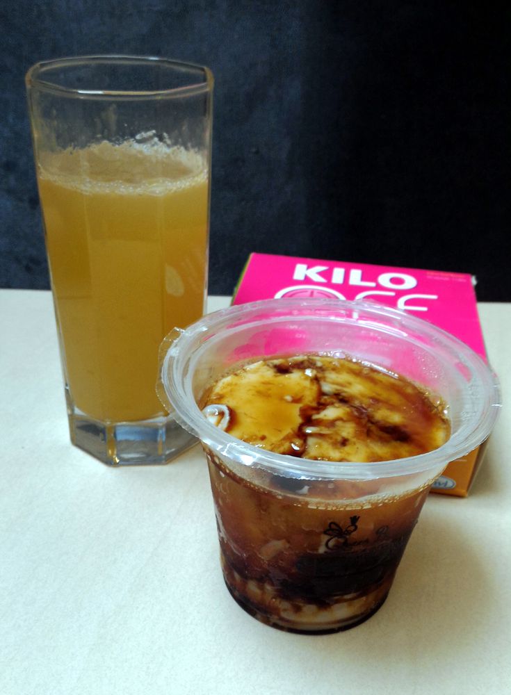 Taho + Kilo Off Juice Drink for breakfast