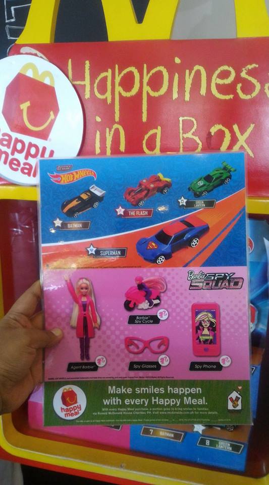 Mcdonald's Happy Meal: Justice League HotWheels and Barbie Spy Squad