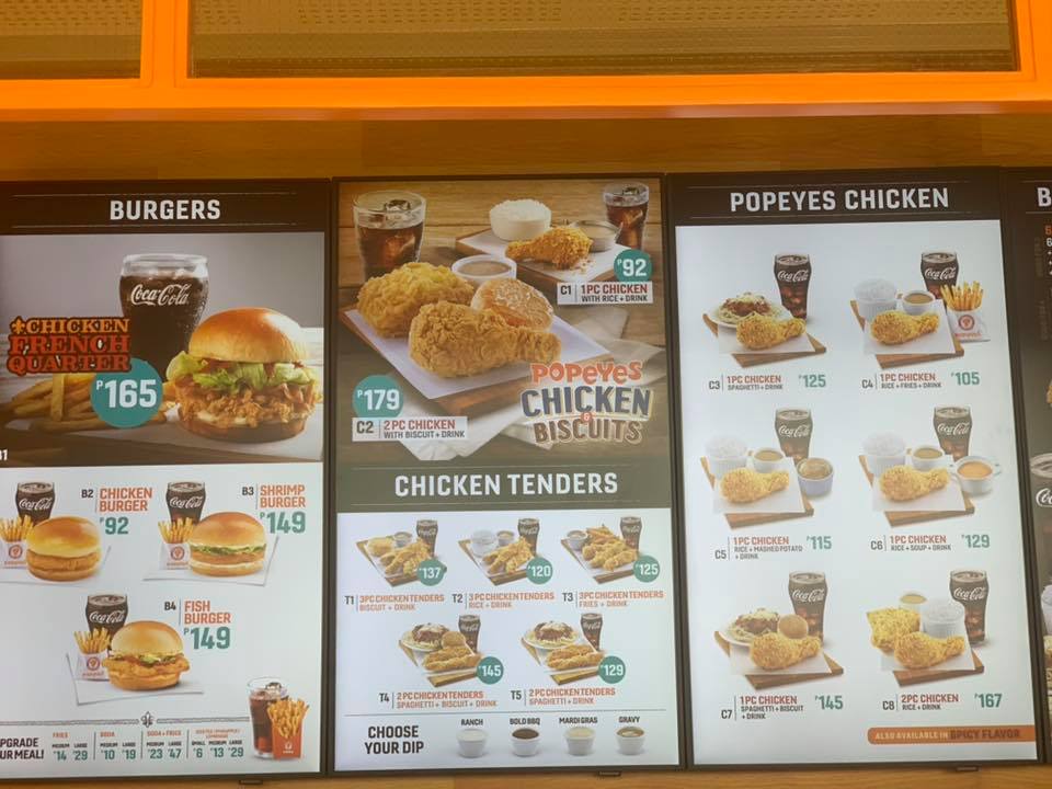 POPEYES Menu and Locations - Mommy Levy